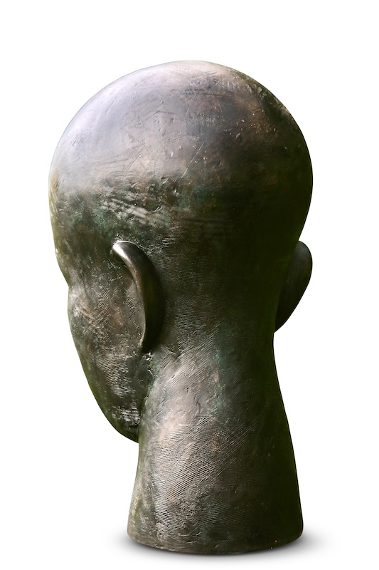 Buddha Head bronze sculpture