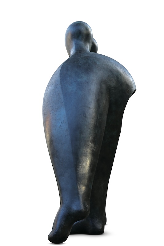 Walking Forwards Bronze Resin Sculpture