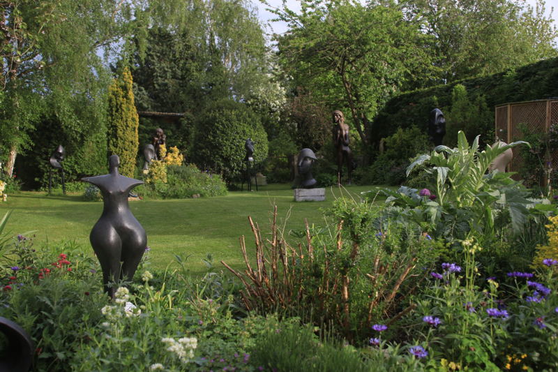 Garden with sculptures OAW 2 copy 2