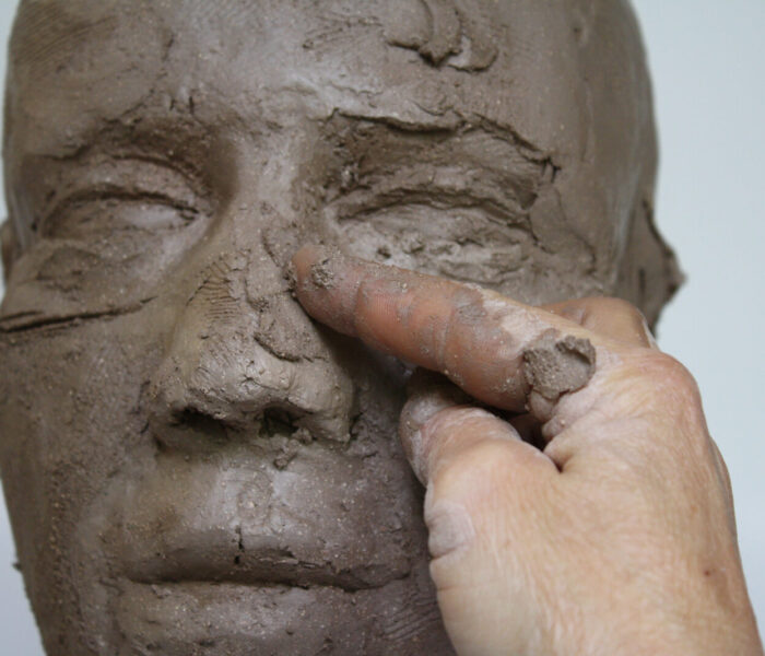 0001_building up nose with iindex finger