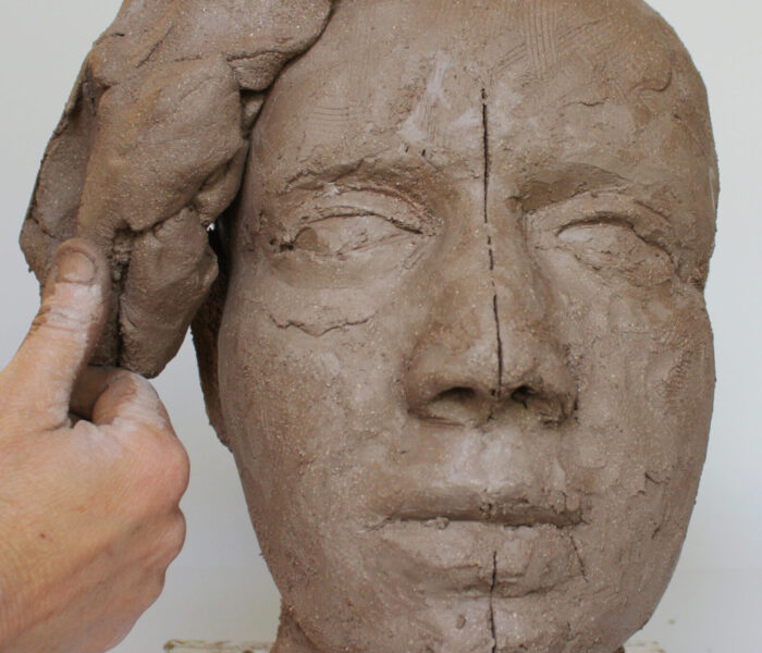 0003_HAIR 3 lay clay slab onto side of face