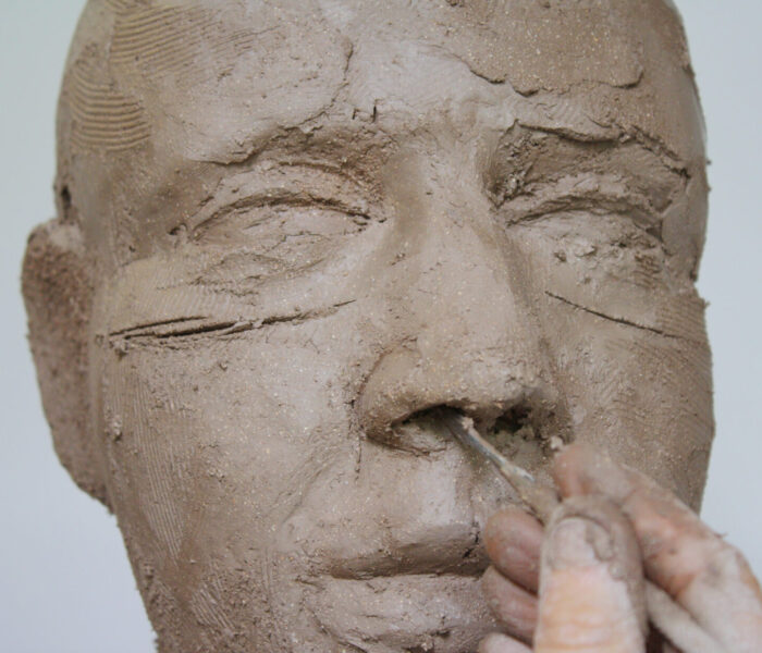 0010_NOSTRIL hollowing out with dental tool