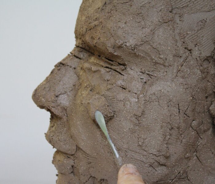 0162_58) CHEEK building up with dental tool